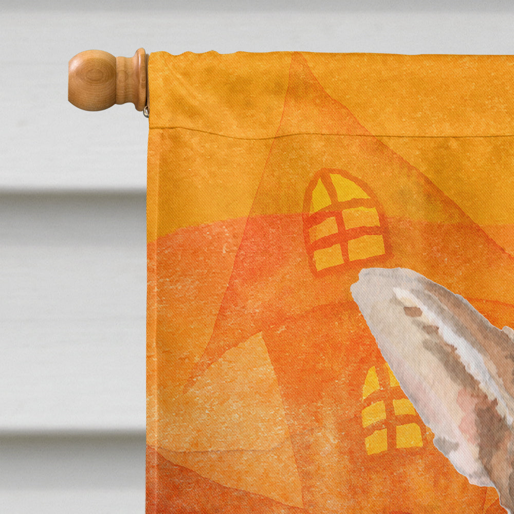 Halloween Chihuahua House Flag 28x40 Porch Sleeve Pole Decorative Outside Yard Banner Artwork Wall Hanging, Polyester