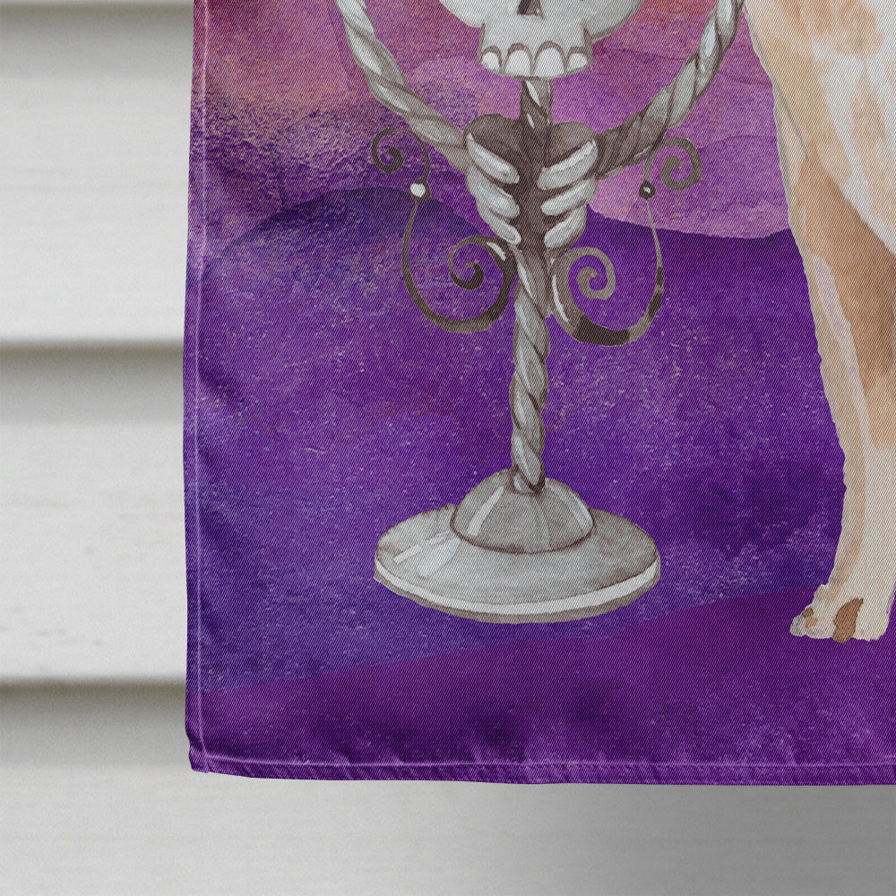 Halloween Chihuahua House Flag 28x40 Porch Sleeve Pole Decorative Outside Yard Banner Artwork Wall Hanging, Polyester