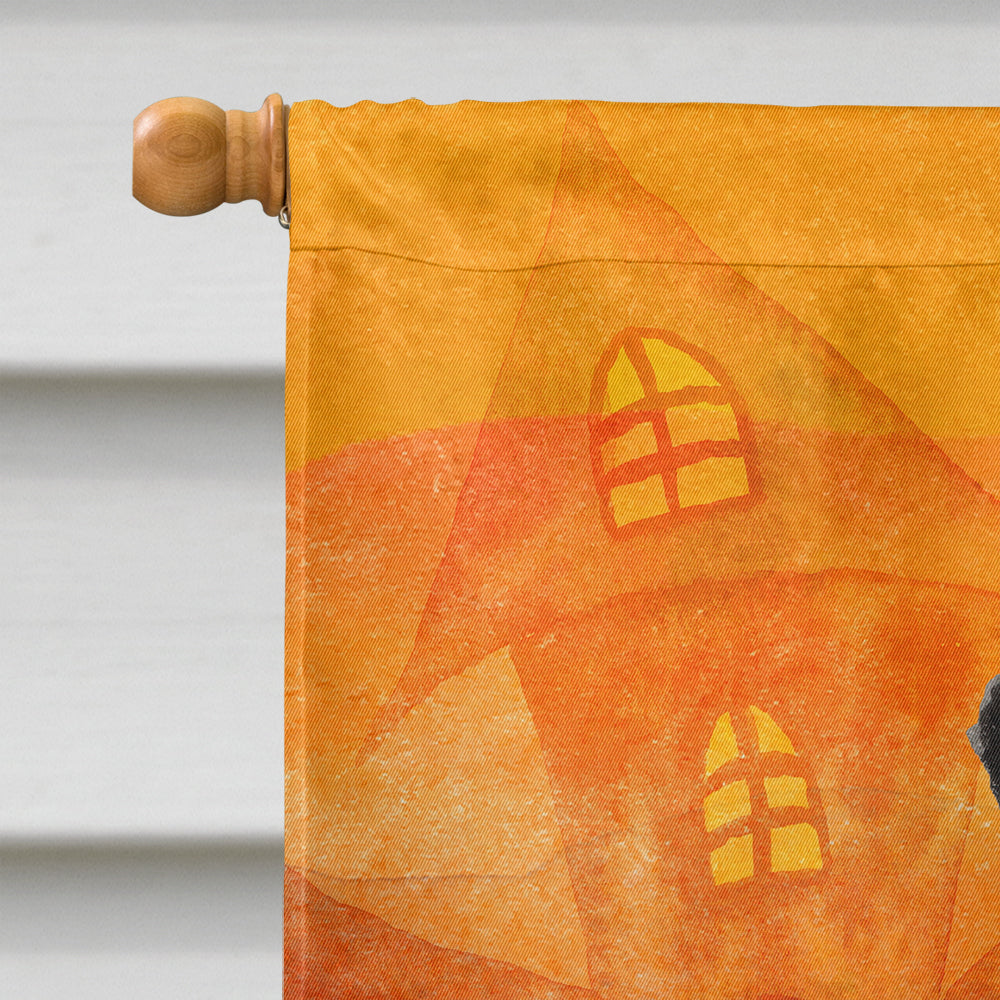 Halloween Dalmatian House Flag 28x40 Porch Sleeve Pole Decorative Outside Yard Banner Artwork Wall Hanging, Polyester