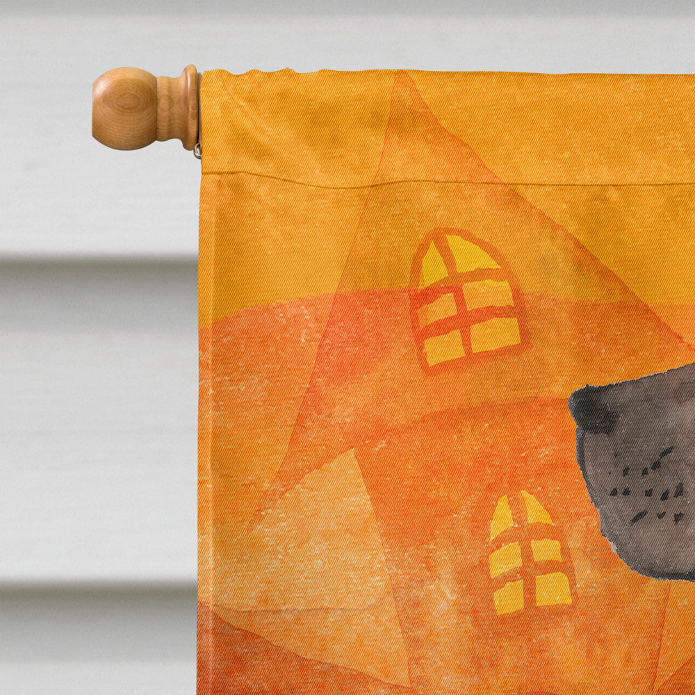 Halloween Great Dane House Flag 28x40 Porch Sleeve Pole Decorative Outside Yard Banner Artwork Wall Hanging, Polyester
