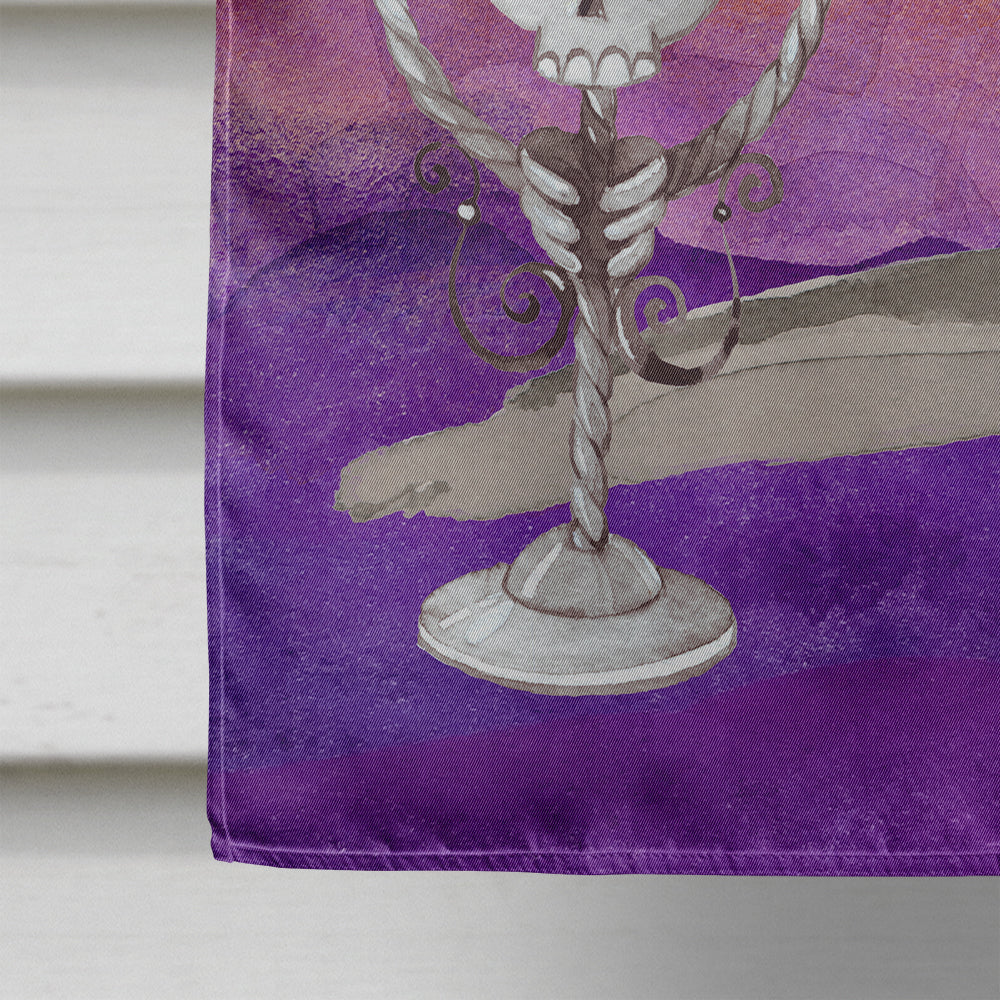 Halloween Italian Greyhound House Flag 28x40 Porch Sleeve Pole Decorative Outside Yard Banner Artwork Wall Hanging, Polyester