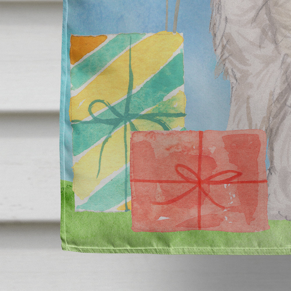 Happy Birthday Westie House Flag 28x40 Porch Sleeve Pole Decorative Outside Yard Banner Artwork Wall Hanging, Polyester