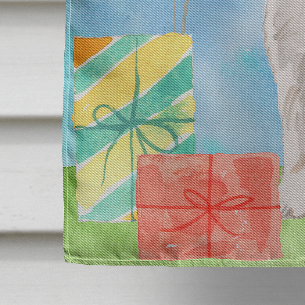 Happy Birthday Jack Russell Terrier House Flag 28x40 Porch Sleeve Pole Decorative Outside Yard Banner Artwork Wall Hanging, Polyester