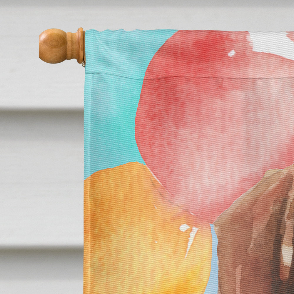 Happy Birthday Beagle House Flag 28x40 Porch Sleeve Pole Decorative Outside Yard Banner Artwork Wall Hanging, Polyester