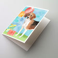 Happy Birthday Beagle Greeting Cards Pack of 8 Blank Cards with Envelopes Whimsical A7 Size 5x7