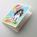 Happy Birthday Black Parti Cocker Spaniel Greeting Cards Pack of 8 Blank Cards with Envelopes Whimsical A7 Size 5x7
