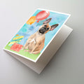 Happy Birthday Fawn French Bulldog Greeting Cards Pack of 8 Blank Cards with Envelopes Whimsical A7 Size 5x7