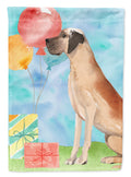 Happy Birthday Great Dane House Flag 28x40 Porch Sleeve Pole Decorative Outside Yard Banner Artwork Wall Hanging, Polyester