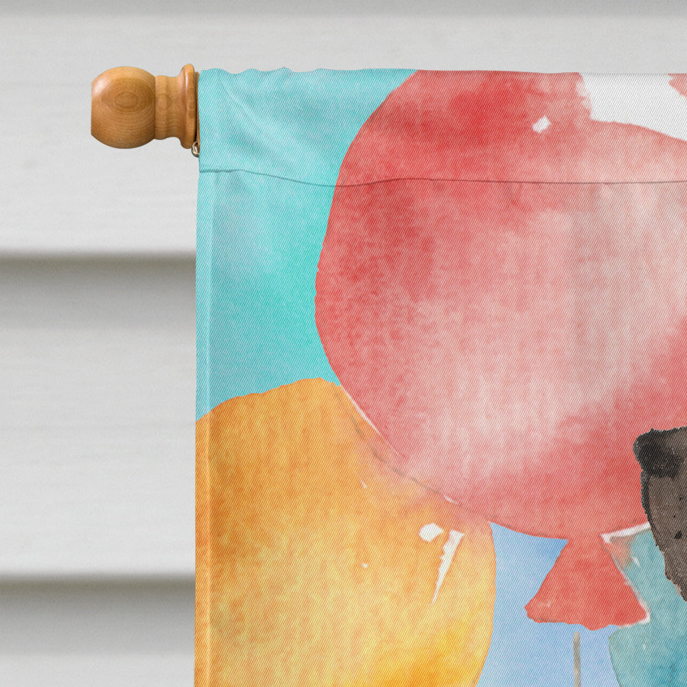 Happy Birthday Great Dane House Flag 28x40 Porch Sleeve Pole Decorative Outside Yard Banner Artwork Wall Hanging, Polyester
