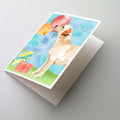 Happy Birthday Labrador Retriever Yellow Greeting Cards Pack of 8 Blank Cards with Envelopes Whimsical A7 Size 5x7