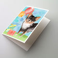 Happy Birthday Long Haired Chihuahua Greeting Cards Pack of 8 Blank Cards with Envelopes Whimsical A7 Size 5x7