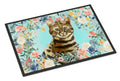 Bengal Spring Flowers Doormat Indoor Outdoor 18H X 27W Front Door Mat Rugs for Entryway, Non Slip Washable