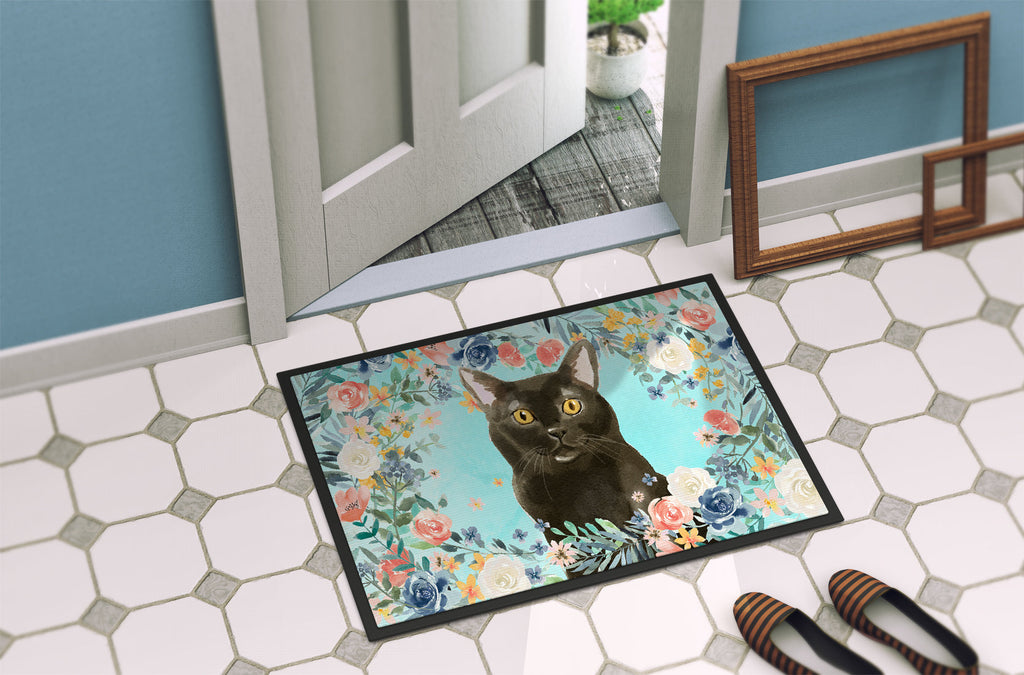 Bombay Spring Flowers Doormat Indoor Outdoor 24H X 36W Front Door Mat Rugs for Entryway, Non Slip Washable Low Pile,