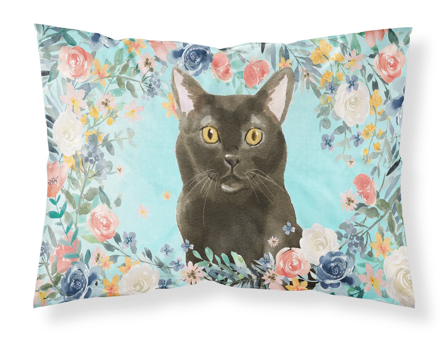 Bombay Spring Flowers Standard Pillowcase Lightweight Super Soft Easy Care Decorative Artwork Pillowcase, Standard