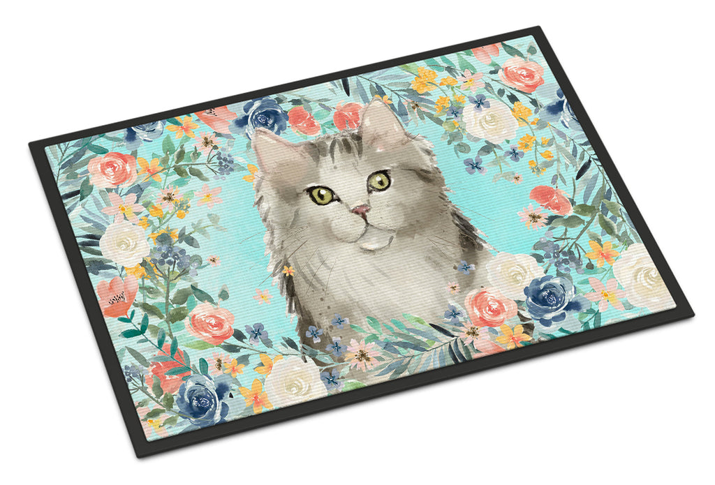 Ragamuffin Spring Flowers Doormat Indoor Outdoor 24H X 36W Front Door Mat Rugs for Entryway, Non Slip Washable Low Pile,