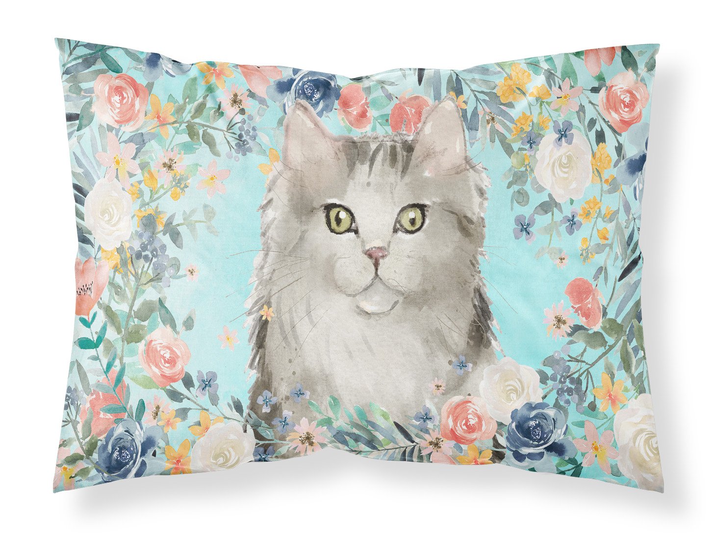 Ragamuffin Spring Flowers Standard Pillowcase Lightweight Super Soft Easy Care Decorative Artwork Pillowcase, Standard