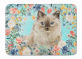 Ragdoll Spring Flowers Memory Foam Kitchen Mat Machine Washable Anti-Fatigue Cushion Comfort Bath or Kitchen Rug