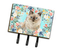 Ragdoll Spring Flowers Leash or Key Holder Wall Hooks, Coat Rack Wall Mount, for Hanging Keys, Towels, Aprons, Leashes