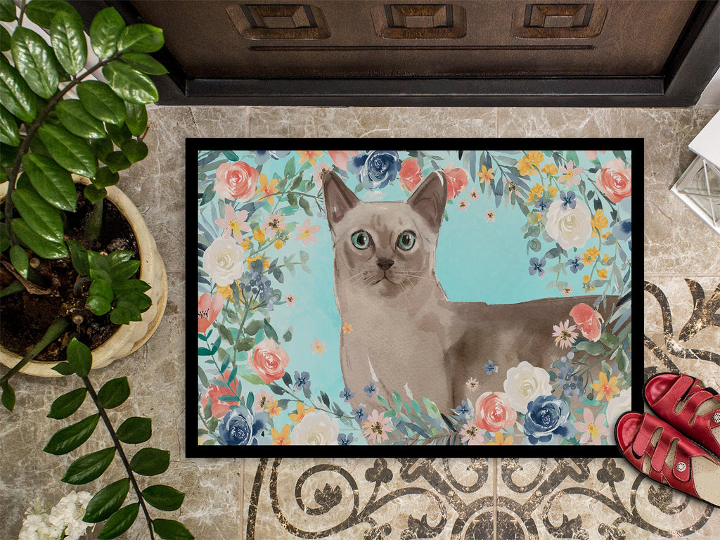 Tonkinese Spring Flowers Doormat Indoor Outdoor 18H X 27W Front Door Mat Rugs for Entryway, Non Slip Washable
