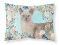 Tonkinese Spring Flowers Standard Pillowcase Lightweight Super Soft Easy Care Decorative Artwork Pillowcase, Standard