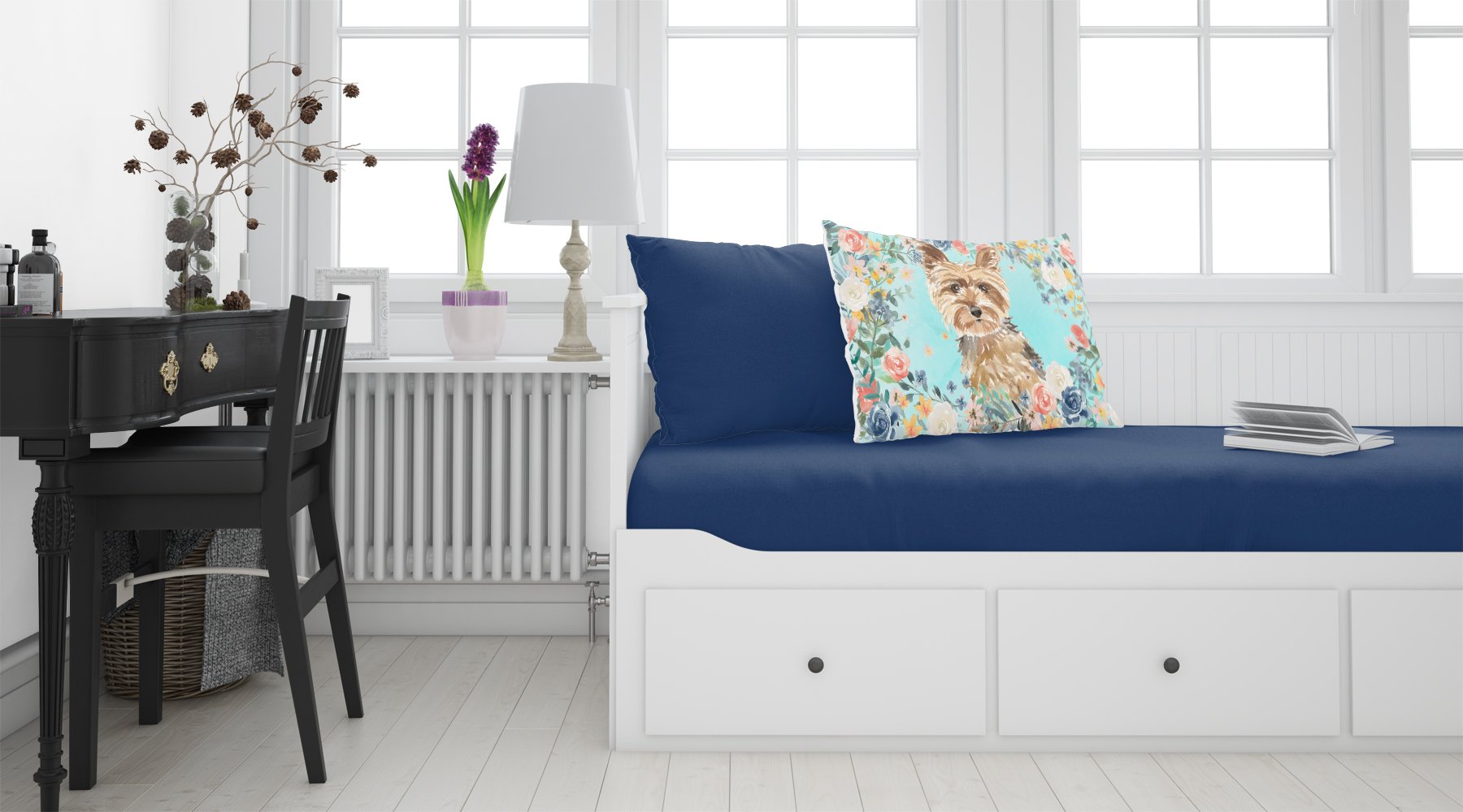 Yorkie Standard Pillowcase Lightweight Super Soft Easy Care Decorative Artwork Pillowcase, Standard