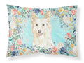 White Collie Standard Pillowcase Lightweight Super Soft Easy Care Decorative Artwork Pillowcase, Standard