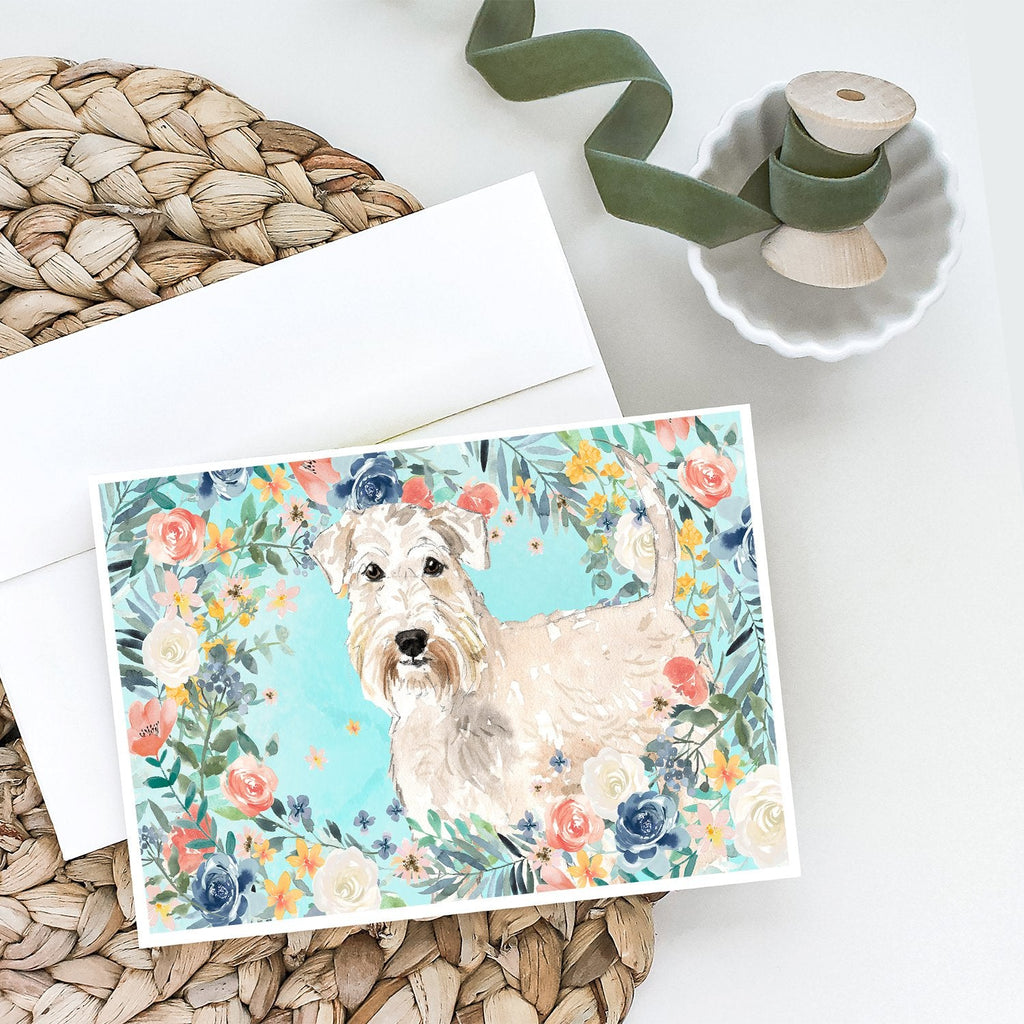Wheaten Terrier Greeting Cards Pack of 8 Blank Cards with Envelopes Whimsical A7 Size 5x7