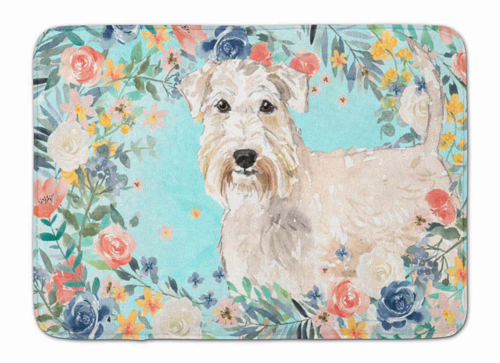 Wheaten Terrier Memory Foam Kitchen Mat Machine Washable Anti-Fatigue Cushion Comfort Bath or Kitchen Rug