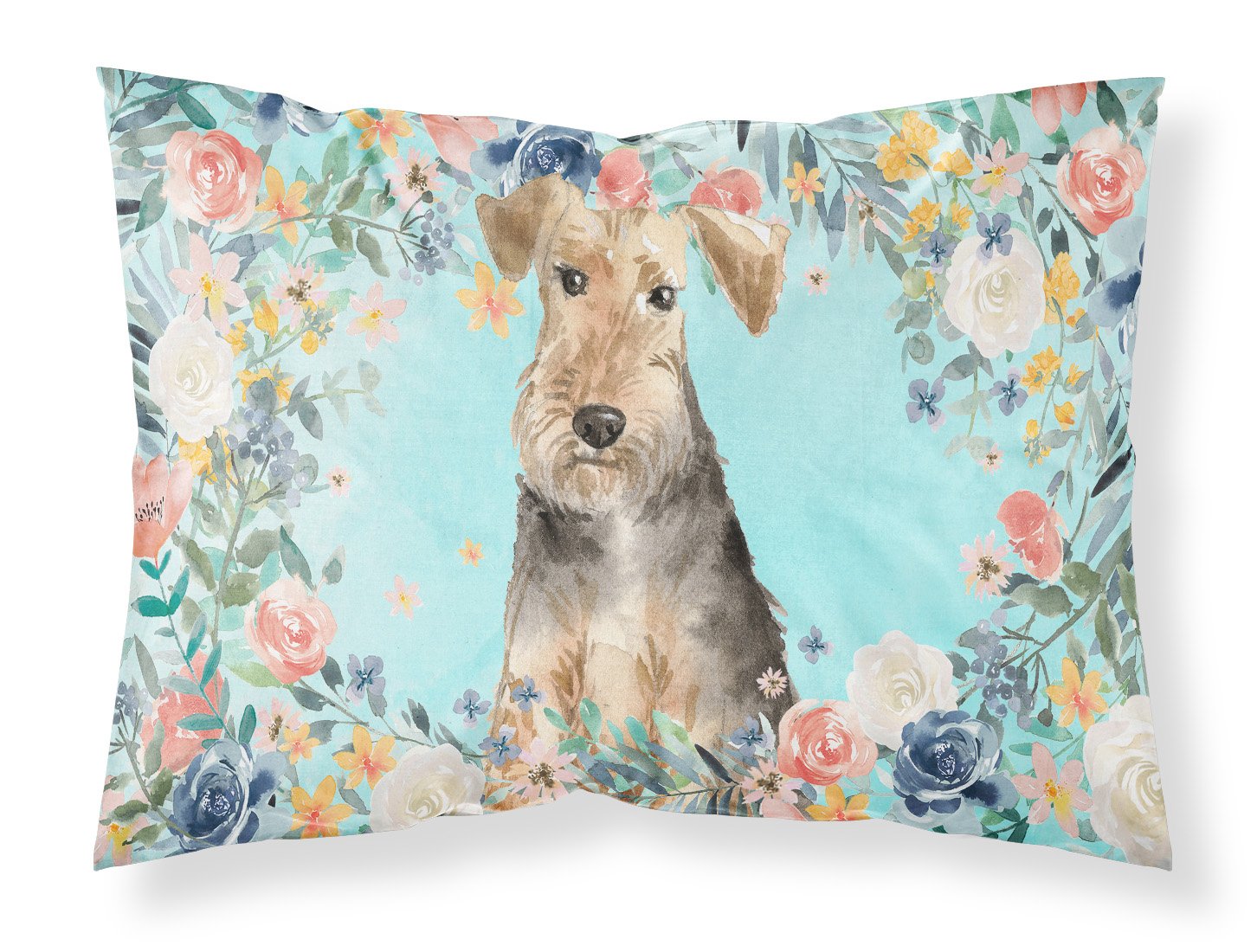 Airedale Terrier Standard Pillowcase Lightweight Super Soft Easy Care Decorative Artwork Pillowcase, Standard
