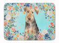 Airedale Terrier Memory Foam Kitchen Mat Machine Washable Anti-Fatigue Cushion Comfort Bath or Kitchen Rug