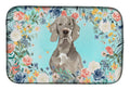 Weimaraner Dish Drying Mat Absorbent Dish Drying Mat Pad for Kitchen Counter Dish Drainer Mat for Countertop, 14 x 21", Multicolor
