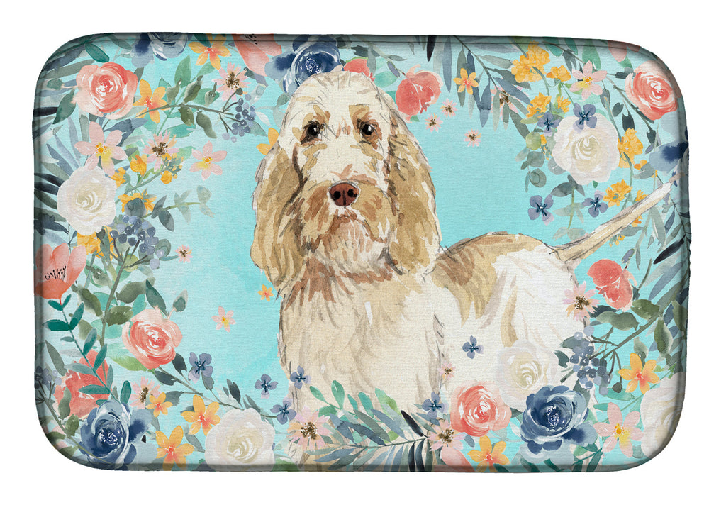 Spinone Italiano Dish Drying Mat Absorbent Dish Drying Mat Pad for Kitchen Counter Dish Drainer Mat for Countertop, 14 x 21", Multicolor