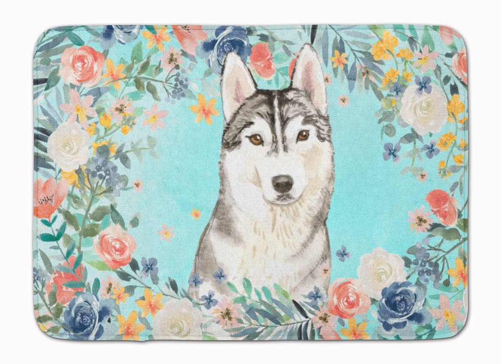 Siberian Husky Memory Foam Kitchen Mat Machine Washable Anti-Fatigue Cushion Comfort Bath or Kitchen Rug