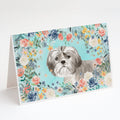 Shih Tzu Puppy Greeting Cards Pack of 8 Blank Cards with Envelopes Whimsical A7 Size 5x7