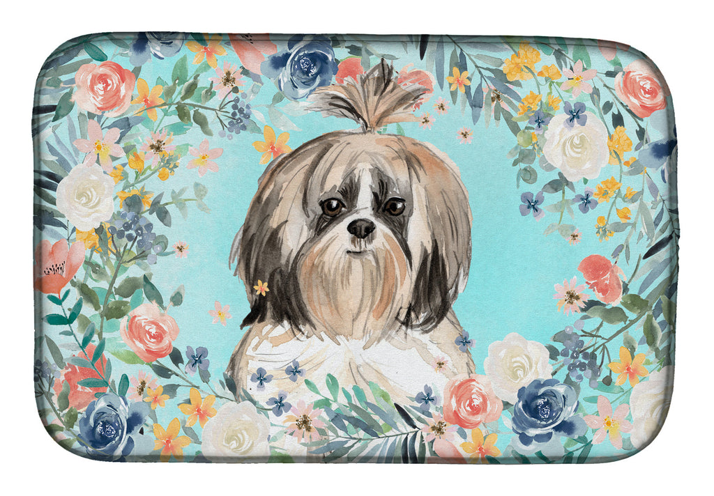Shih Tzu Dish Drying Mat Absorbent Dish Drying Mat Pad for Kitchen Counter Dish Drainer Mat for Countertop, 14 x 21", Multicolor