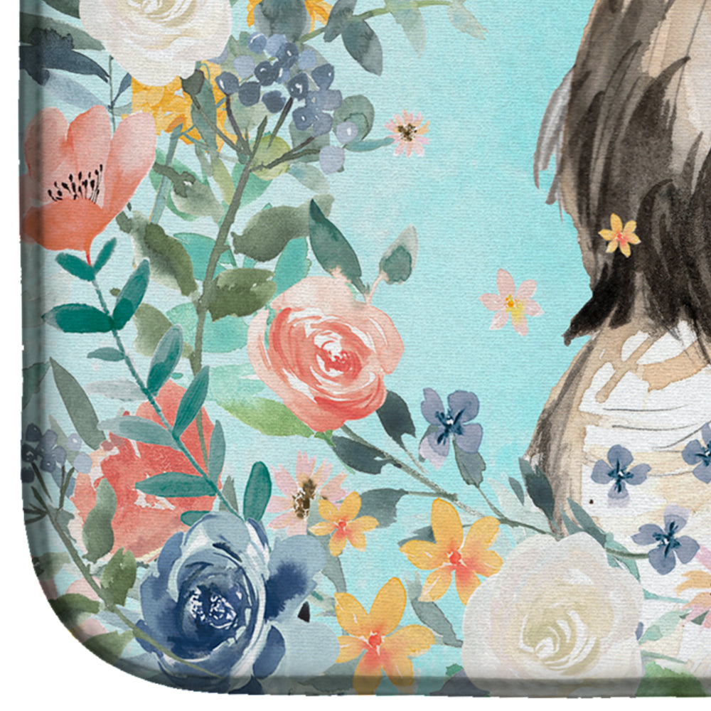 Shih Tzu Dish Drying Mat Absorbent Dish Drying Mat Pad for Kitchen Counter Dish Drainer Mat for Countertop, 14 x 21", Multicolor