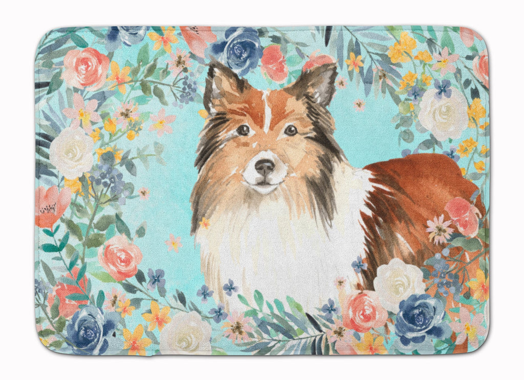 Sheltie Memory Foam Kitchen Mat Machine Washable Anti-Fatigue Cushion Comfort Bath or Kitchen Rug