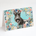 Scottish Terrier Greeting Cards Pack of 8 Blank Cards with Envelopes Whimsical A7 Size 5x7