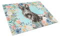 Scottish Terrier Cutting Board Tempered Glass Kitchen Cutting Surface, Heat Resistant Chopping, Non-Slip Feet, Food Prep & Serving