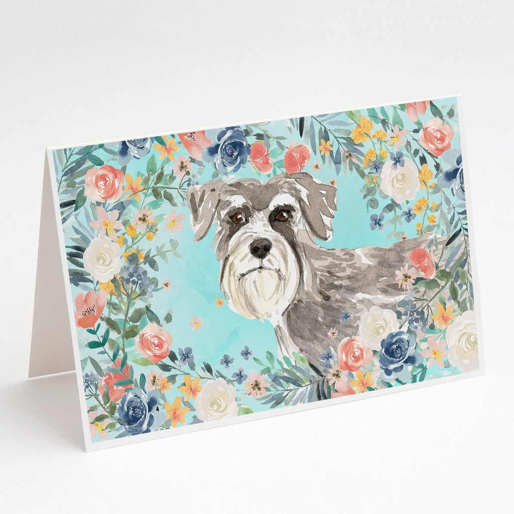 Schnauzer #1 Greeting Cards Pack of 8 Blank Cards with Envelopes Whimsical A7 Size 5x7