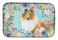 Collie Dish Drying Mat Absorbent Dish Drying Mat Pad for Kitchen Counter Dish Drainer Mat for Countertop, 14 x 21", Multicolor