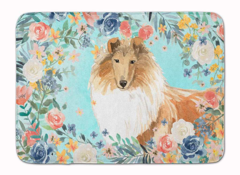 Collie Memory Foam Kitchen Mat Machine Washable Anti-Fatigue Cushion Comfort Bath or Kitchen Rug