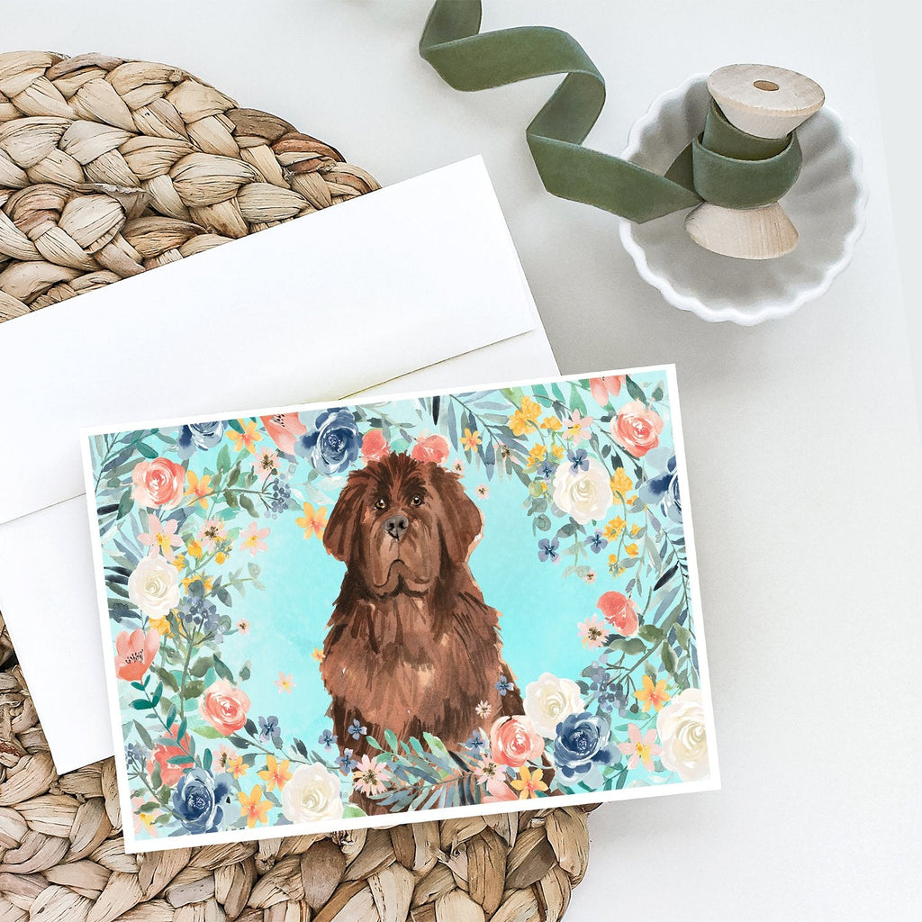 Newfoundland Greeting Cards Pack of 8 Blank Cards with Envelopes Whimsical A7 Size 5x7
