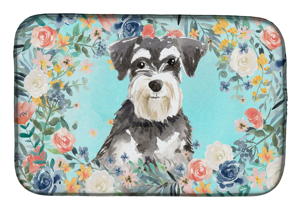 Schnauzer 3417 Dish Drying Mat Absorbent Dish Drying Mat Pad for Kitchen Counter Dish Drainer Mat for Countertop, 14 x 21", Multicolor