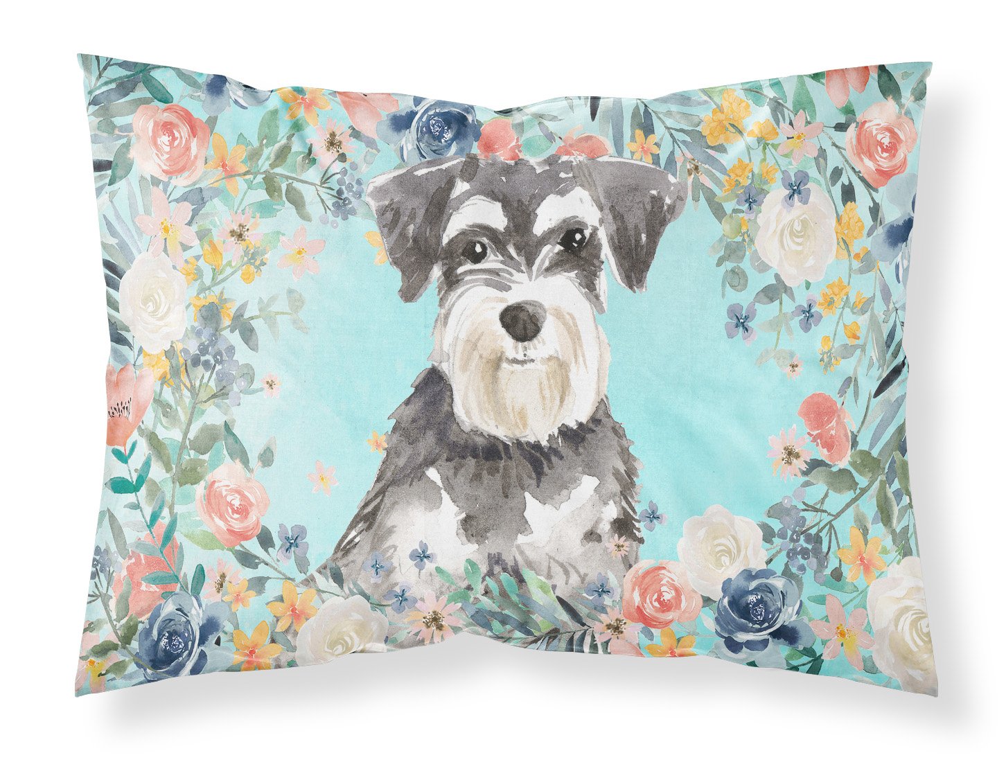 Schnauzer 3417 Standard Pillowcase Lightweight Super Soft Easy Care Decorative Artwork Pillowcase, Standard