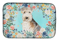 Lakeland Terrier Dish Drying Mat Absorbent Dish Drying Mat Pad for Kitchen Counter Dish Drainer Mat for Countertop, 14 x 21", Multicolor