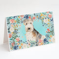 Lakeland Terrier Greeting Cards Pack of 8 Blank Cards with Envelopes Whimsical A7 Size 5x7