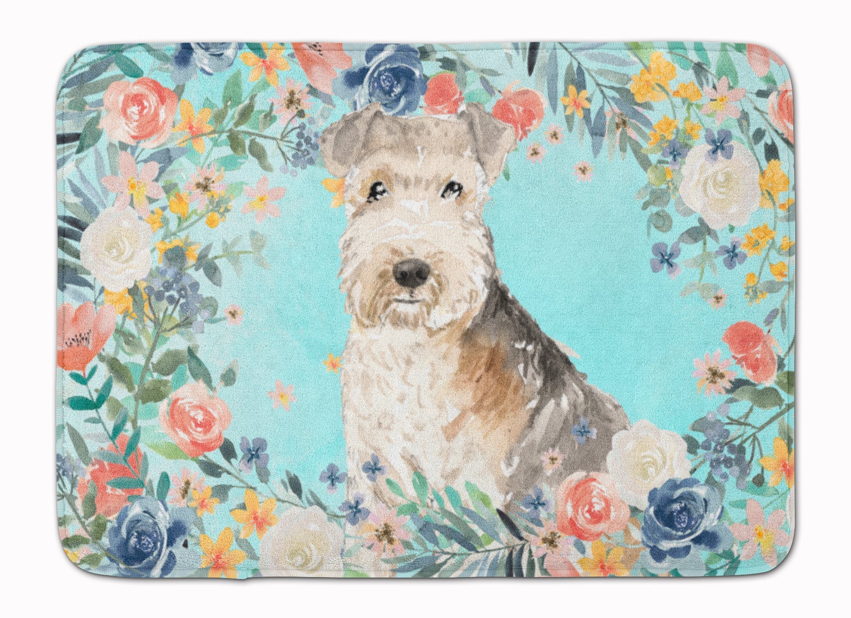 Lakeland Terrier Memory Foam Kitchen Mat Machine Washable Anti-Fatigue Cushion Comfort Bath or Kitchen Rug
