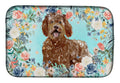 Labradoodle Dish Drying Mat Absorbent Dish Drying Mat Pad for Kitchen Counter Dish Drainer Mat for Countertop, 14 x 21", Multicolor