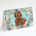 Labradoodle Greeting Cards Pack of 8 Blank Cards with Envelopes Whimsical A7 Size 5x7